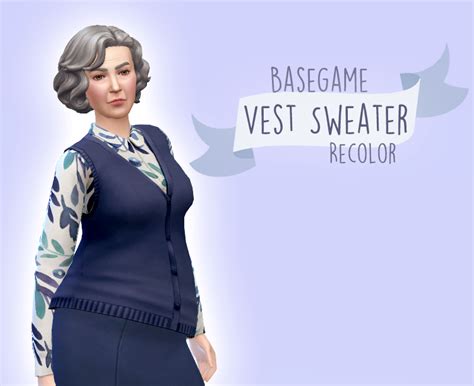 Miss Ruby Bird — Ea Basegame Vest Sweater Recolor Hey Lovelies