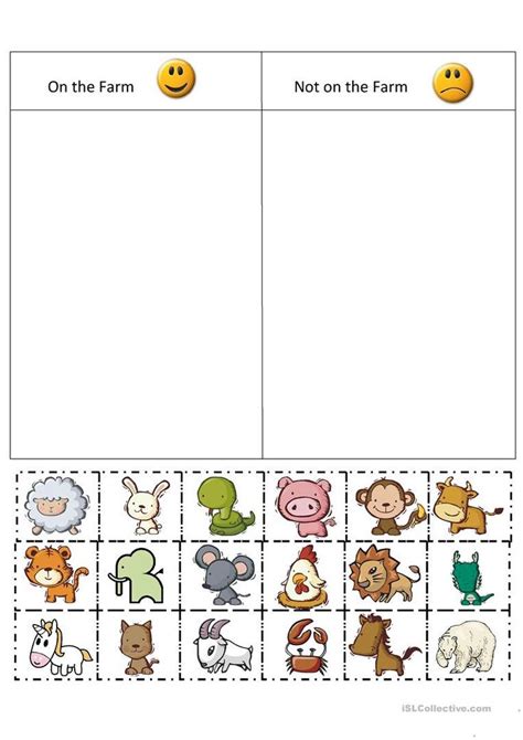 Sorting Worksheets For Preschool