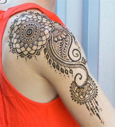 23 Henna Shoulder Tattoo Designs Cool Henna