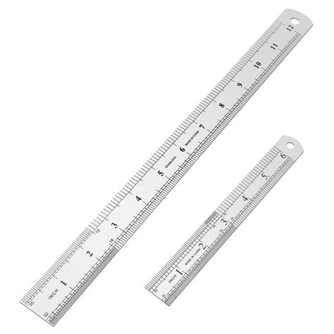 Stainless Steel Ruler 12 Inch 6 Inch Metal Rulers Shopee Philippines