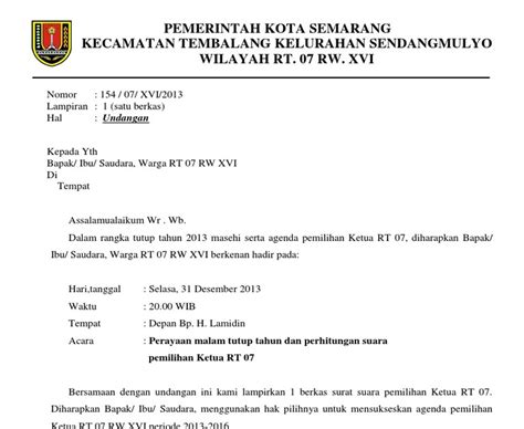 Berita acara pemilihan rt 29 docx berita acara pemilihan. Contoh Surat Undangan Pemilihan Ketua Rw - Contoh Seputar Surat