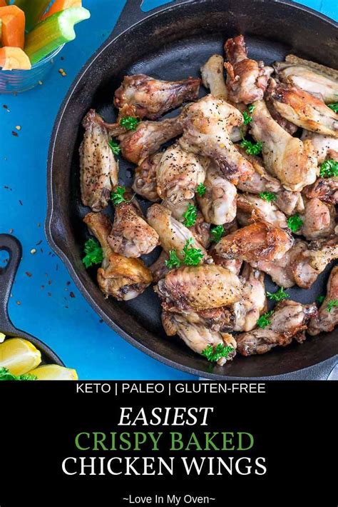 Place the tray into the oven and put another tray. Crispy Baked Chicken Wings | Recipe | Baked chicken wings ...