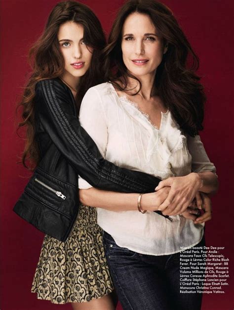 Andie Macdowell And Daughter Fashion Lady Sequin Skirt
