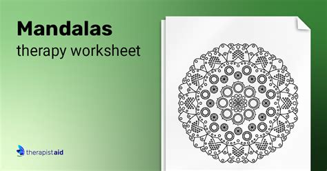 Mandala Art Therapy Blank Worksheets