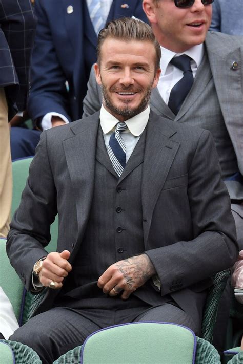 The Most Stylish Men At The 2016 Wimbledon Tournament David Beckham