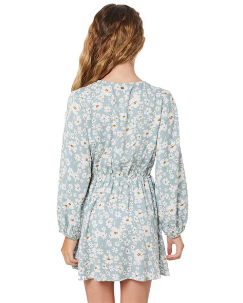 Rusty Girls All For You Long Sleeve Dress Teen Sea Foam Surfstitch