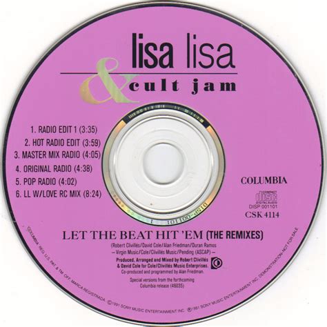 Lisa Lisa And Cult Jam 1991 Let The Beat Hit Em The Remixes