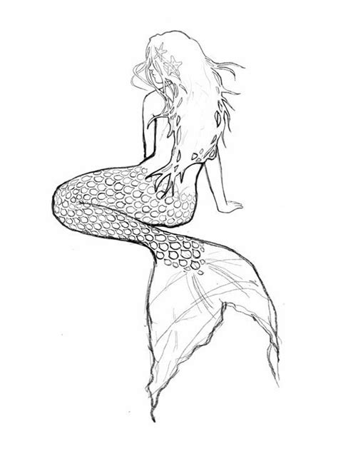 Mermaid Drawing At Getdrawings Free Download