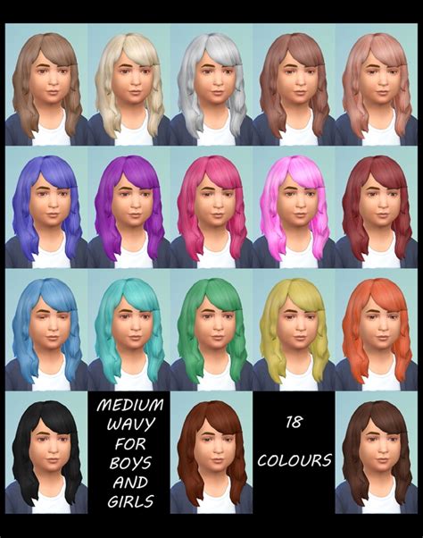 Childrens New Dos 4 Base Hairstyles Recoloured By Simmiller At Mod