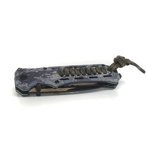 Maybe you would like to learn more about one of these? Digital Camo Folding Knife with 4 Inch blade, Paracord Handle Braid and Glass Breaker - SHIPS ...