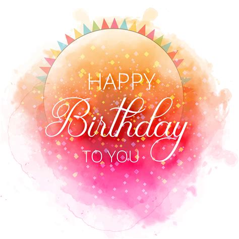 Birthday Greeting Card Happy Birthday Colorful Confetti Backgrou 257546
