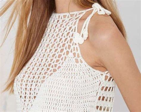 Simply Love Whiteivory Crochet Lace Crop Top Luxurious Etsy Ivory