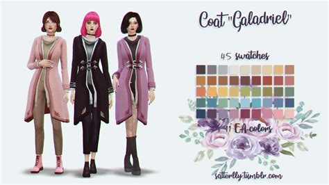 Coat Galadriel Realm Of Magic Sims 4 Sims 4 Cc Packs Sims Medieval