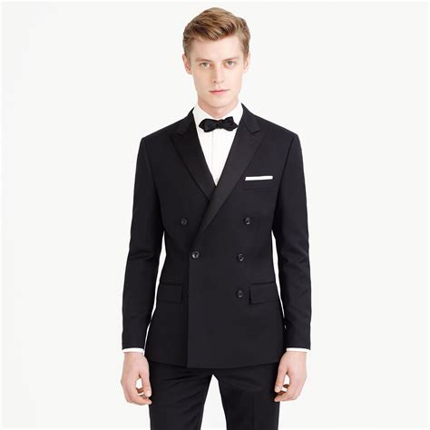 Lyst Jcrew Ludlow Double Breasted Tuxedo Jacket In Italian Wool In