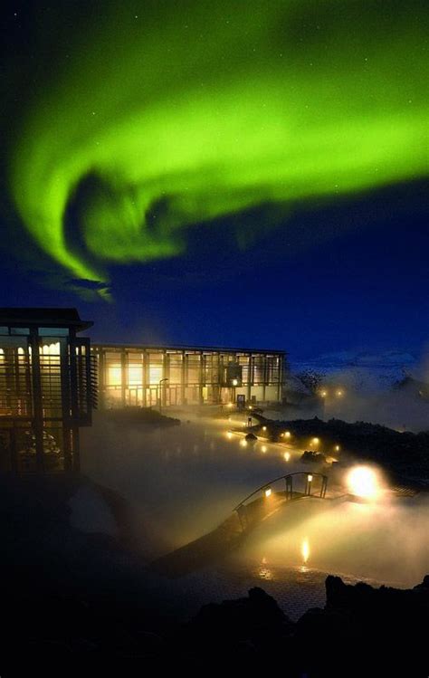 Northern Lights Over The Blue Lagoon Places To See Places To Travel