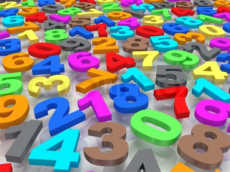 Background Of Numbers Stock Image Colourbox