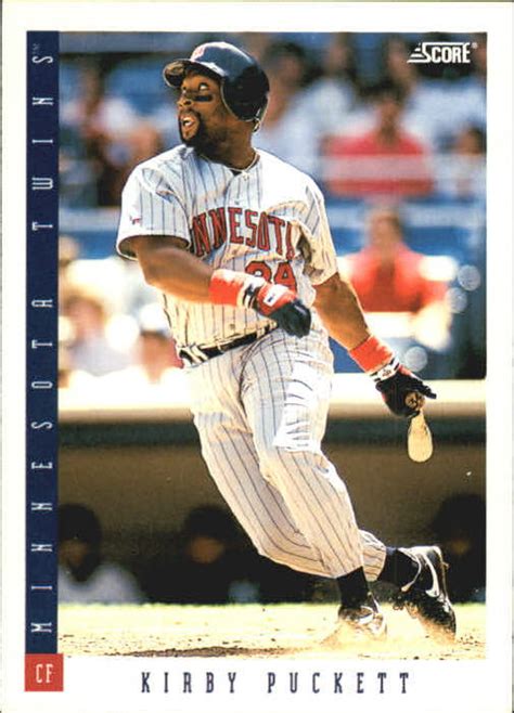 The aim is to provide factual information from the marketplace to help collectors. 1993 Score Baseball Card #606 Kirby Puckett TWINS R21244 ...