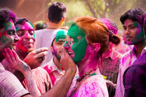 Holi Festival Celebrations In India Stock Editorial Photo © Nataliad 27783843