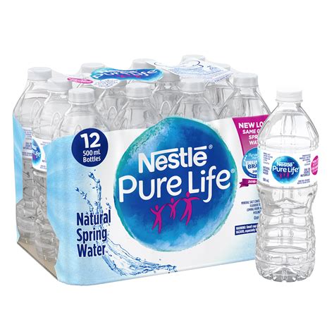 Nestle Pure Life Bottled Natural Spring Water 500 Ml 12 Bottlescs