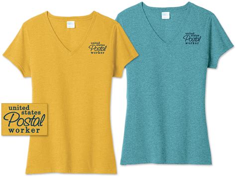 Ladies V Neck Tees For Postal Workers And Rural Letter Carriers From