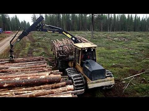 Tigercat C Unloading Pulpwood Youtube