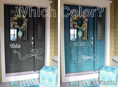 If you do not have brick or stone to guide you in undertone for. Worth Pinning: Gray Door or Teal Door? How about both?