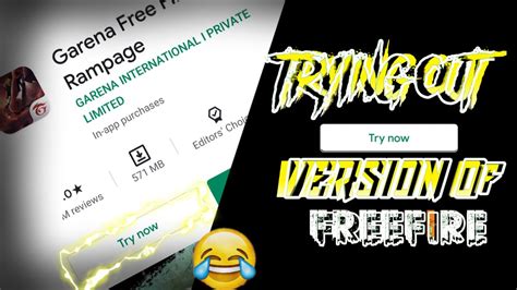 Here the user, along with other real gamers, will land on a desert island from the sky on parachutes and try to stay alive. TRYING OUT "TRY NOW" VERSION OF FREE FIRE😂! - YouTube