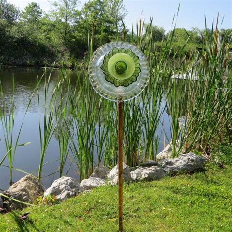 Upcycled Garden Art By Lakelifeblooms On Etsy Upcycle Garden Garden