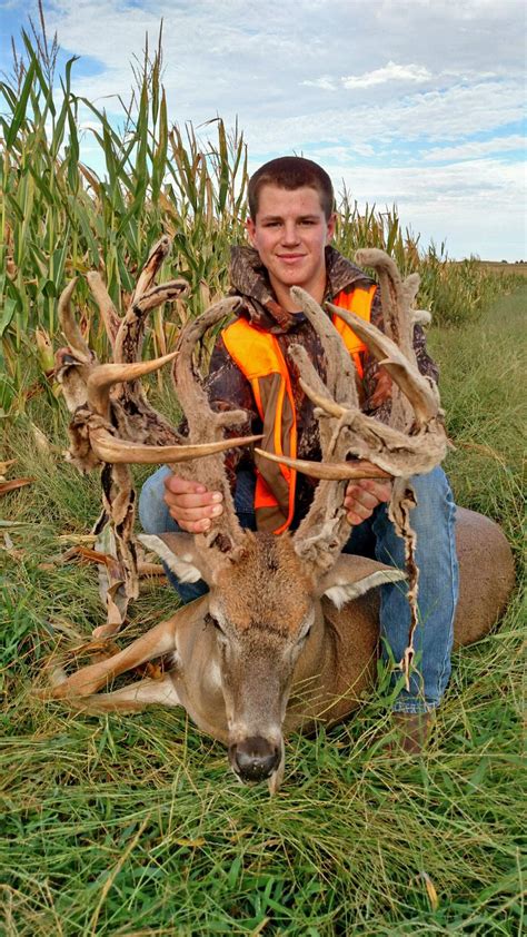 230 Inch Monster Buck Falls To Kansas Youth Hunter
