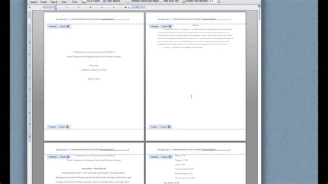 Headers For Apa Papers Creating A Header And Title Page