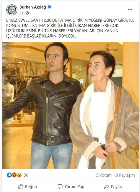 Alişan'ın kardeşi selçuk tektaş'ın ölüm haberini şovmen mehmet ali erbil sosyal medya hesabından duyurdu. Fatma Girik öldü mü? Öz kardeşi açıkladı