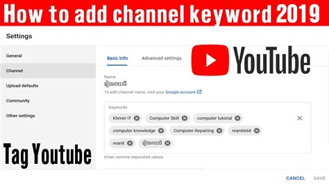 Here are some of the best here's an example from tasty's youtube channel: How to add channel keyword 2019 - YouTube