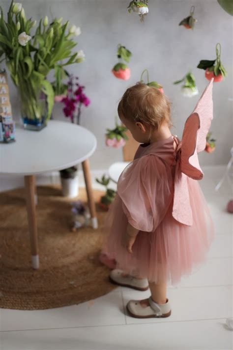 Фея маленькая фея розовое платье пышная платье ободок с цветами