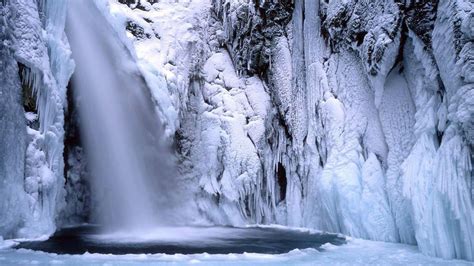 Frozen Waterfall Wallpapers Wallpaper Cave