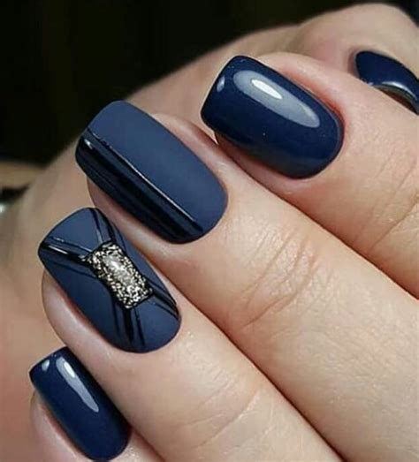 Stunning Matte Blue Nails Acrylic Design For Short Nail Fashionsum