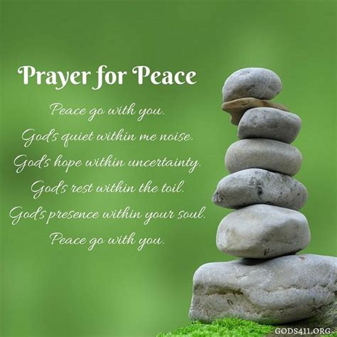 Prayer For Peace Prayer For Peace Hope In God Prayers