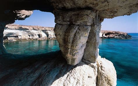 Wallpaper Landscape Bay Rock Nature Beach Blue