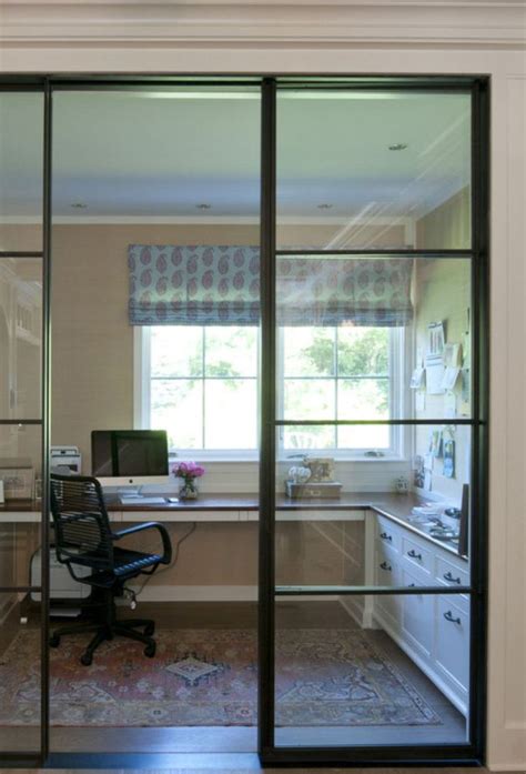 We provide custom glass etching for remodeling projects or new construction in florida mostly for glass doors. Steel and glass wall home office | Home office design ...