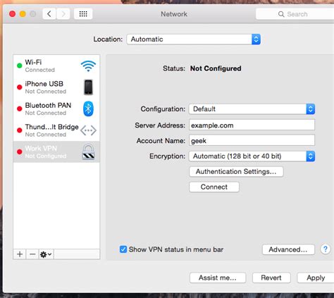 How To Set Up A Vpn On Mac Os X Connect Your Mac To A Vpn Server