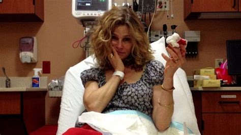 Kyra Sedgwick Cuts Off Fingertip