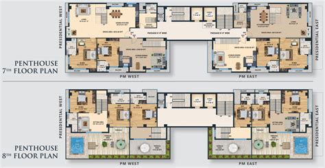 Luxury Penthouse Floor Plan Inspirational Floor Plans Bellevue Towers Vrogue