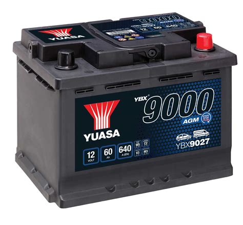 Ybx9027 High Performance Yuasa Agm 12v Car Battery Mds Battery