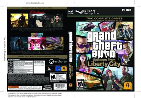 Steam Game Covers Grand Theft Auto Episodes From Liberty City Box Art