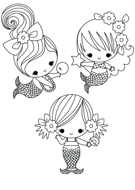 Mermaid Anime Coloring Pages At Free Printable