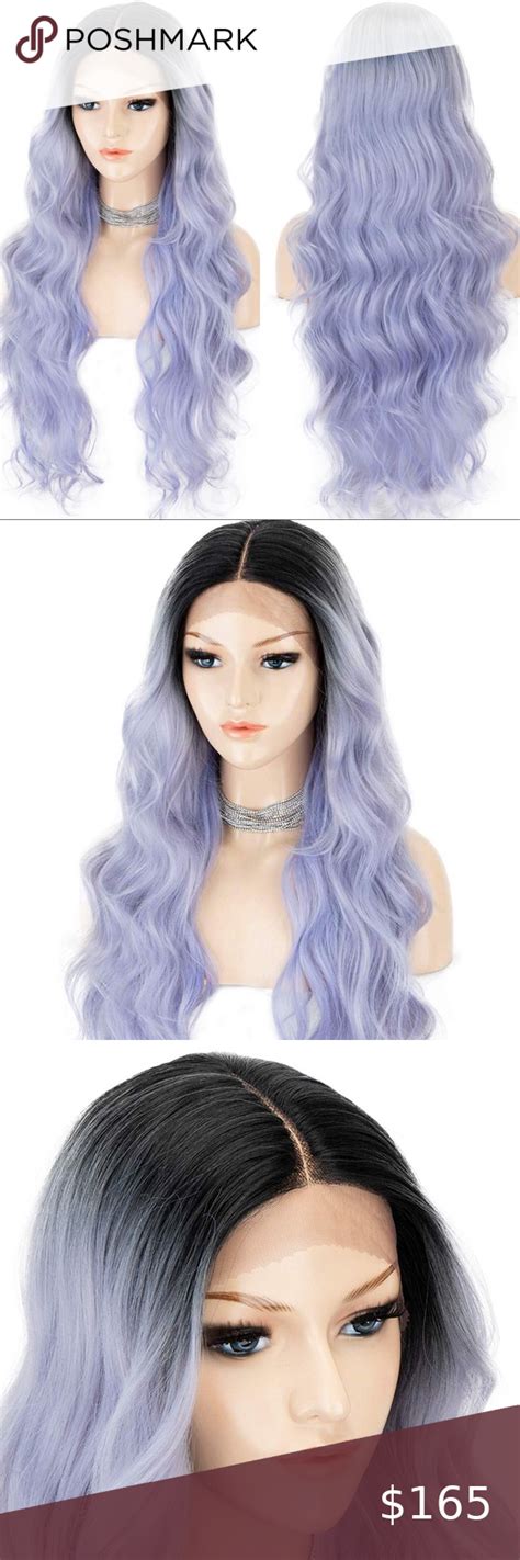 Sami H 26” Purple OmbrÉ Body Wavy Lace Front Wig Lace Front Wigs Synthetic Lace Front Wigs