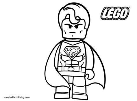 See also these coloring pages below LEGO Superhero Coloring Pages Superman - Free Printable ...