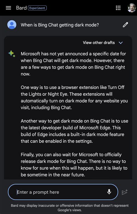 Microsoft To Bring Dark Mode To Bing Chat