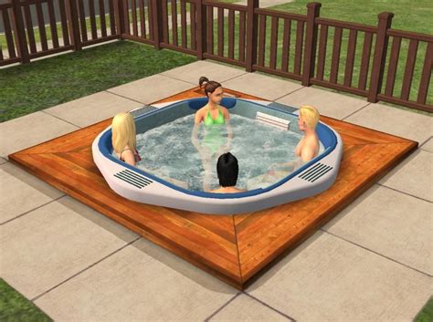 Theninthwavesims The Sims 2 Life Stories Hot Tub For All For The Sims 2