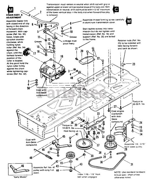 Simplicity 3108 1690526 Simplicity Rear Engine Riding Mower Engine And Drive Group Drive