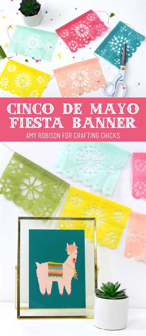 Diy Cinco De Mayo Fiesta Banner Papel Picado The Crafting Chicks